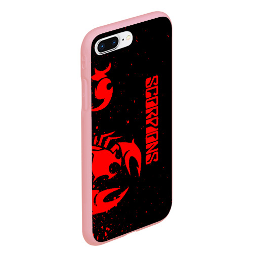 Чехол для iPhone 7Plus/8 Plus матовый Scorpions, цвет баблгам - фото 3