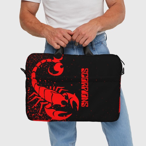 Сумка для ноутбука 3D Scorpions, цвет 3D печать - фото 5