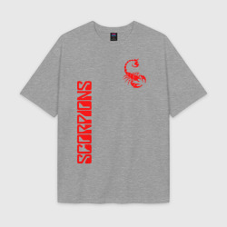 Мужская футболка Oversize хлопок texturе Scorpions