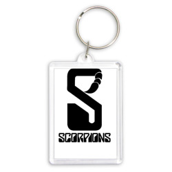 Брелок прямоугольный 35*50 Scorpions logo