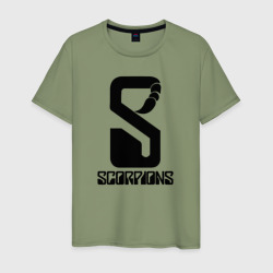 Мужская футболка хлопок Scorpions logo