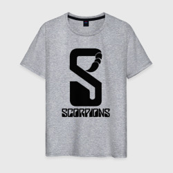 Мужская футболка хлопок Scorpions logo