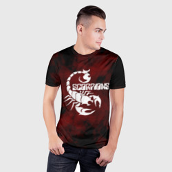 Мужская футболка 3D Slim Scorpions - фото 2
