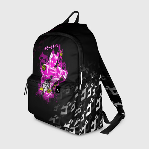 Рюкзак 3D Killer Queen розовый на черной полосе