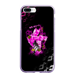 Чехол для iPhone 7Plus/8 Plus матовый Killer Queen розовый на черной полосе