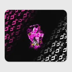 Прямоугольный коврик для мышки Killer Queen розовый на черной полосе