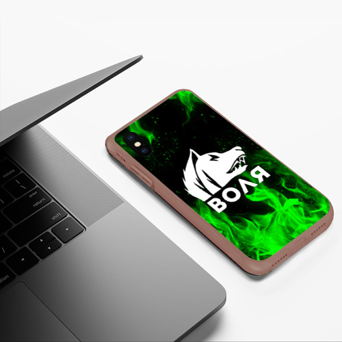 Чехол для iPhone XS Max матовый S.T.A.L.K.E.R. свобода, цвет коричневый - фото 5