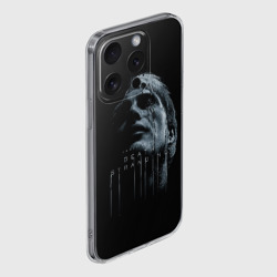 Чехол для iPhone 15 Pro Max силиконовый с защитой камеры Death Stranding DS - фото 2