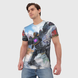 Мужская футболка 3D Apex Legends Патфайндер - фото 2