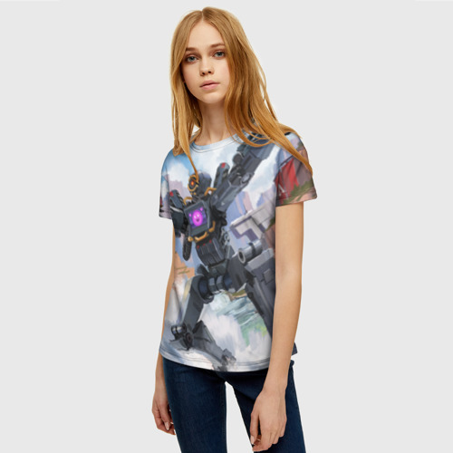 Женская футболка 3D Apex Legends Патфайндер, цвет 3D печать - фото 3