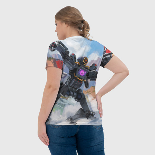 Женская футболка 3D Apex Legends Патфайндер, цвет 3D печать - фото 7