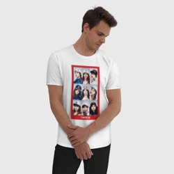 Мужская пижама с белой футболкой хлопок Twice - фото 2