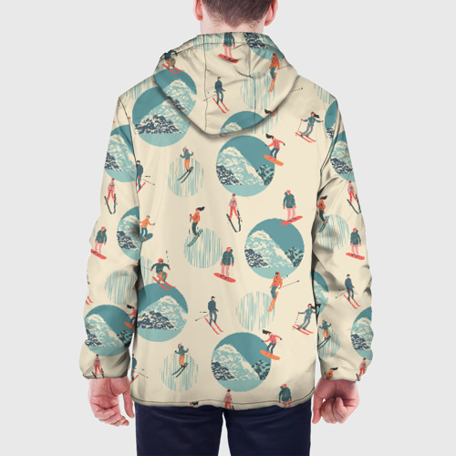 Мужская куртка 3D Лыжники, цвет 3D печать - фото 5