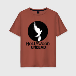 Hollywood Undead – Женская футболка хлопок Oversize с принтом купить со скидкой в -16%
