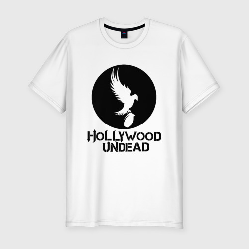 Мужская футболка хлопок Slim Hollywood Undead, цвет белый