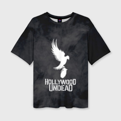 Женская футболка oversize 3D Hollywood Undead