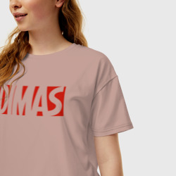 Женская футболка хлопок Oversize Dimas - фото 2