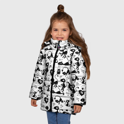Зимняя куртка для девочек 3D Disenchantment Luci, цвет черный - фото 3
