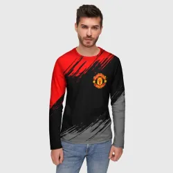 Мужской лонгслив 3D Манчестер Юнайтед FCMU Manchester united - фото 2
