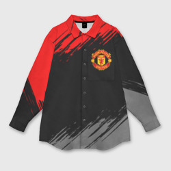 Мужская рубашка oversize 3D Манчестер Юнайтед FCMU Manchester united