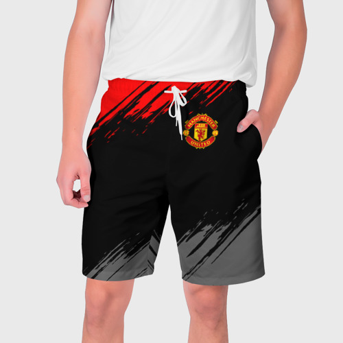 Мужские шорты 3D Манчестер Юнайтед FCMU Manchester united, цвет 3D печать