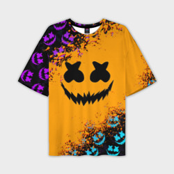 Мужская футболка oversize 3D Marshmello halloween