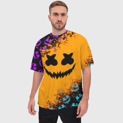 Мужская футболка oversize 3D Marshmello halloween - фото 2