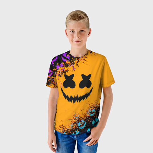 Детская футболка 3D Marshmello halloween, цвет 3D печать - фото 3