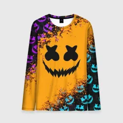 Мужской лонгслив 3D Marshmello halloween