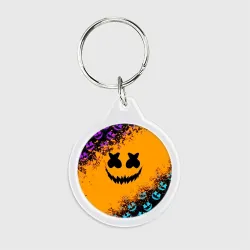 Брелок круглый Marshmello halloween