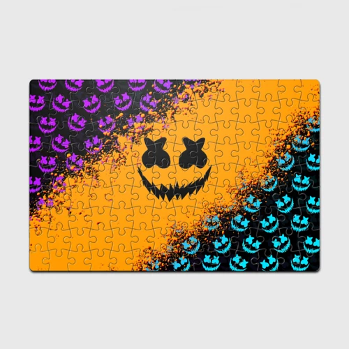 Головоломка Пазл магнитный 126 элементов Marshmello halloween