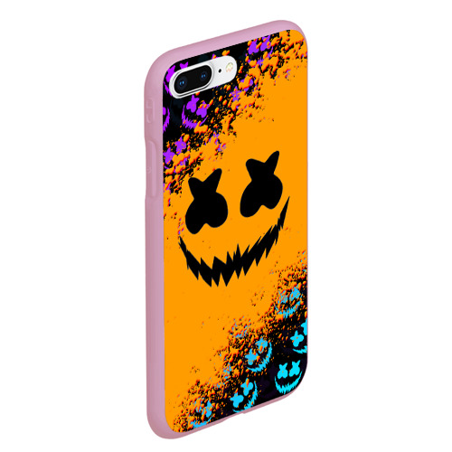 Чехол для iPhone 7Plus/8 Plus матовый Marshmello halloween, цвет розовый - фото 3