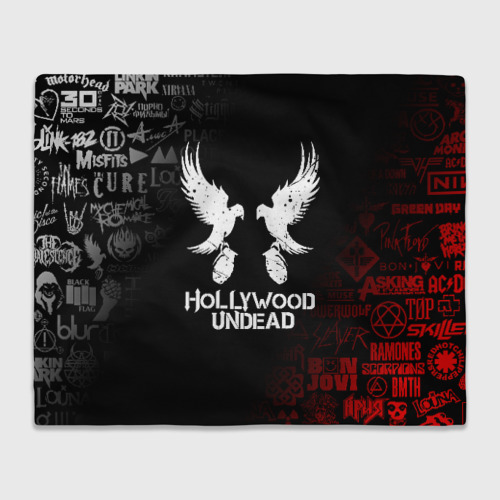 Плед 3D Hollywood Undead, цвет 3D (велсофт)