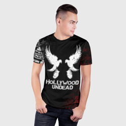Мужская футболка 3D Slim Hollywood Undead - фото 2