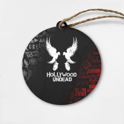 Деревянная игрушка круг Hollywood Undead