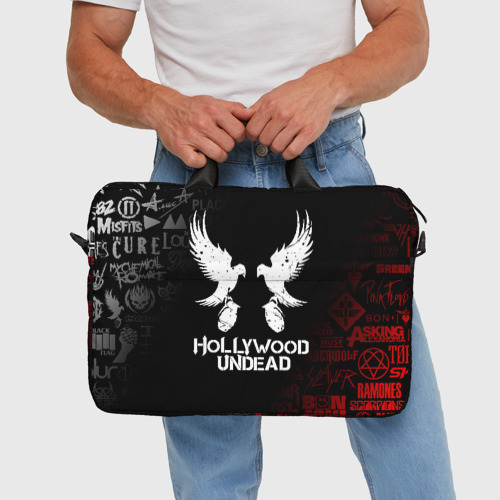 Сумка для ноутбука 3D Hollywood Undead - фото 5