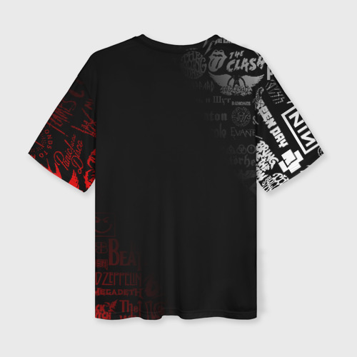 Женская футболка oversize 3D Hollywood Undead, цвет 3D печать - фото 2