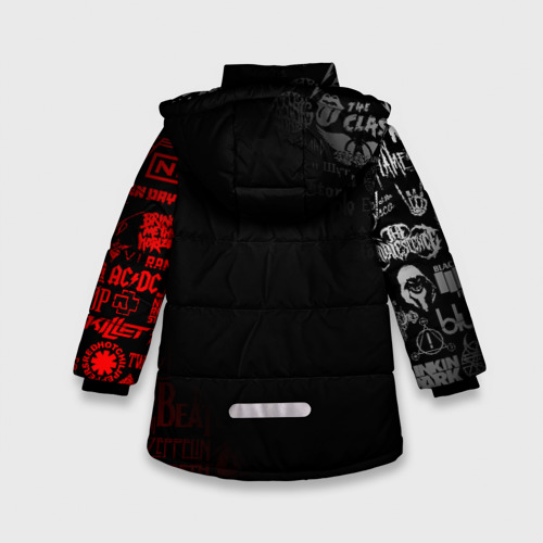 Зимняя куртка для девочек 3D Hollywood Undead, цвет светло-серый - фото 2