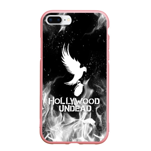 Чехол для iPhone 7Plus/8 Plus матовый  HOLLYWOOD UNDEAD, цвет баблгам