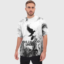 Мужская футболка oversize 3D Hollywood Undead - фото 2