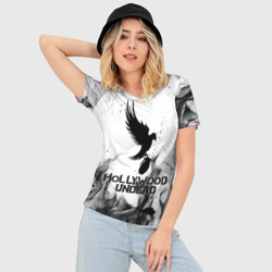 Женская футболка 3D Slim Hollywood Undead - фото 2