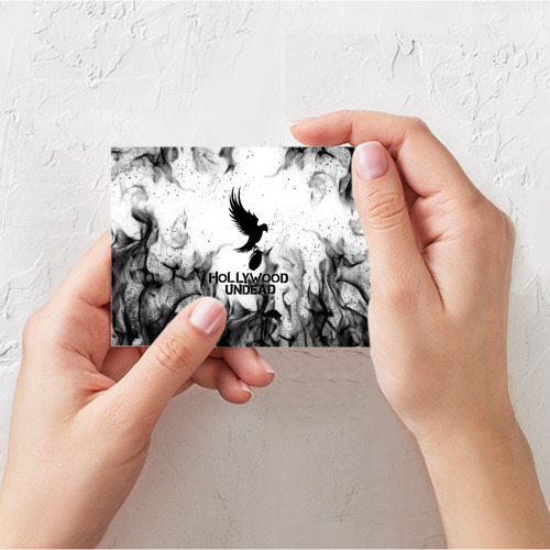 Поздравительная открытка Hollywood Undead, цвет белый - фото 3