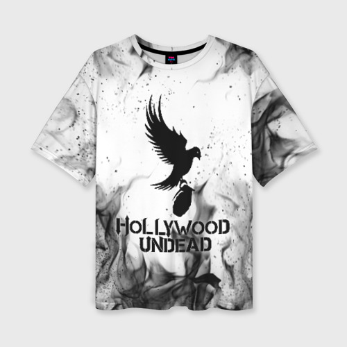 Женская футболка oversize 3D Hollywood Undead, цвет 3D печать