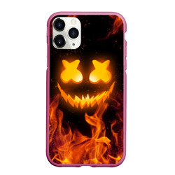 Чехол для iPhone 11 Pro Max матовый Marshmello halloween