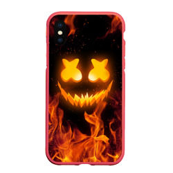 Чехол для iPhone XS Max матовый Marshmello halloween