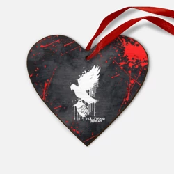 Деревянная игрушка Сердце Hollywood Undead HU