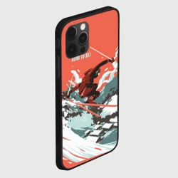 Чехол для iPhone 12 Pro Max Born to ski - фото 2
