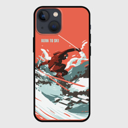 Чехол для iPhone 13 mini Born to ski