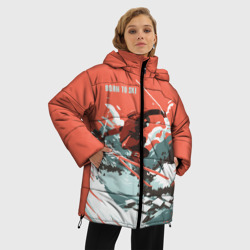Женская зимняя куртка Oversize Born to ski - фото 2