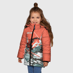 Зимняя куртка для девочек 3D Born to ski - фото 2